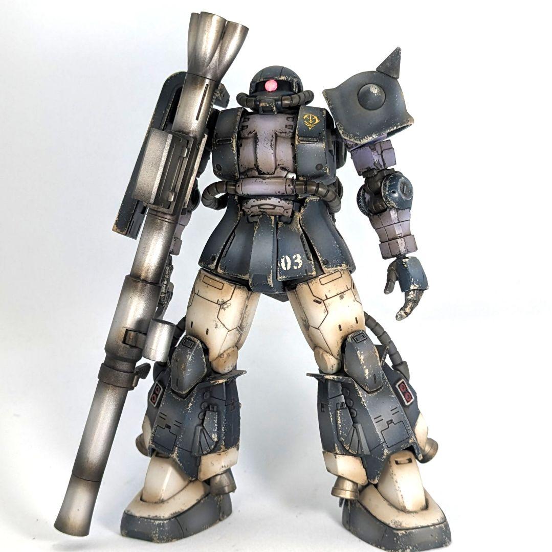 HGオリジン】MS-06R-1A高機動型ザクII ガンプラ ジャンク 組立済み