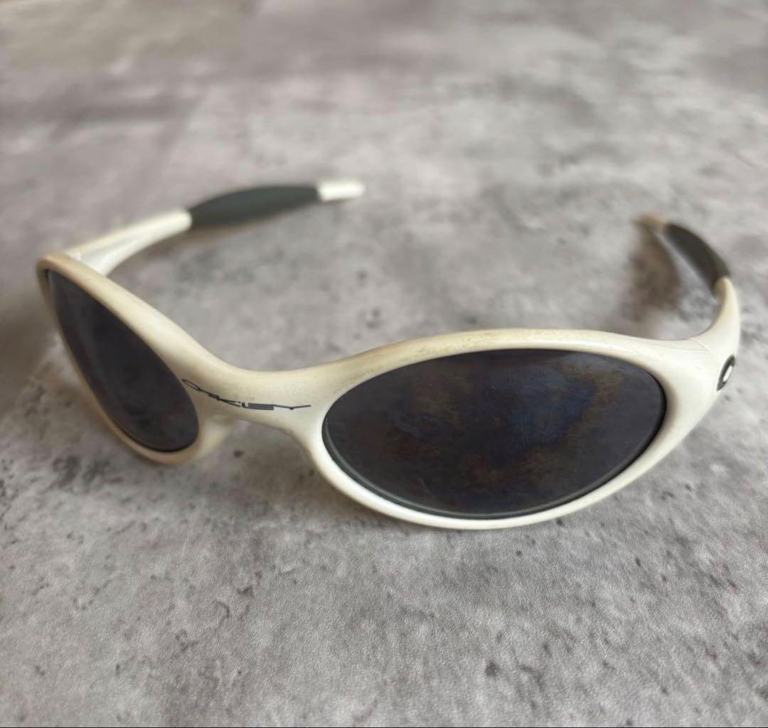 小物 OAKLEY eye jacket white Oakley Eye Jacket White Sunglasses Made in USA Rare Discontinued