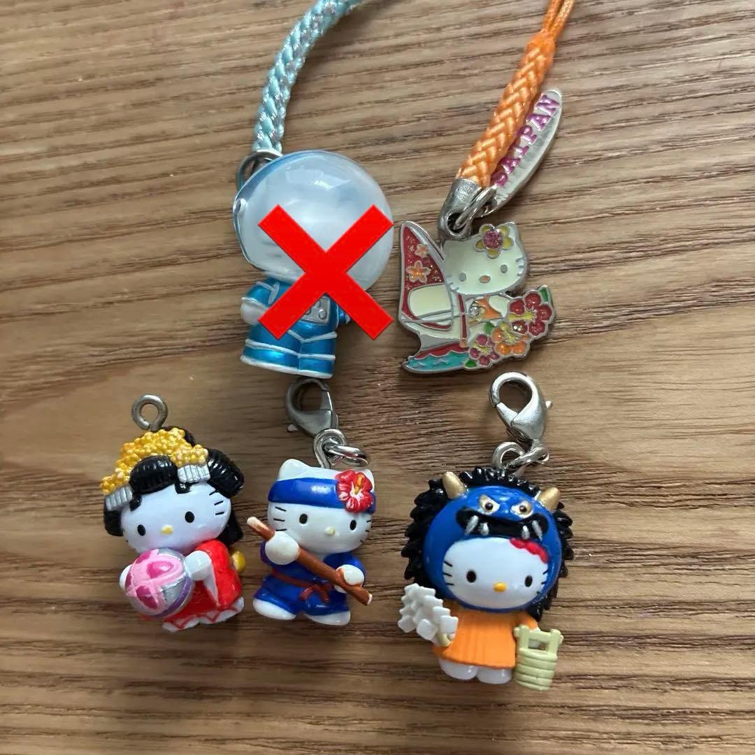 ハローキティ ご当地キティちゃん限定根付けストラップ 5個セット