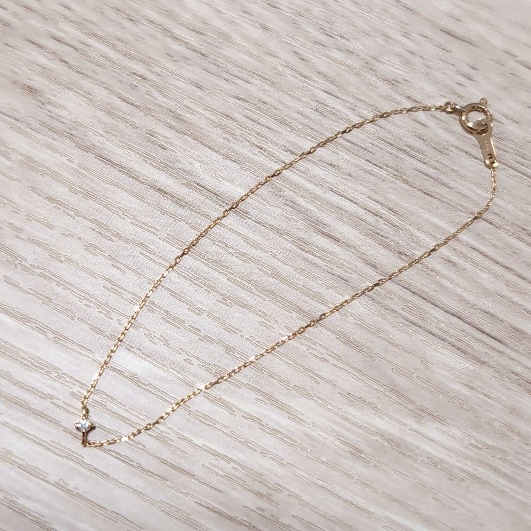 ete k18 ダイヤモンド　ブレスレット　0.014ct