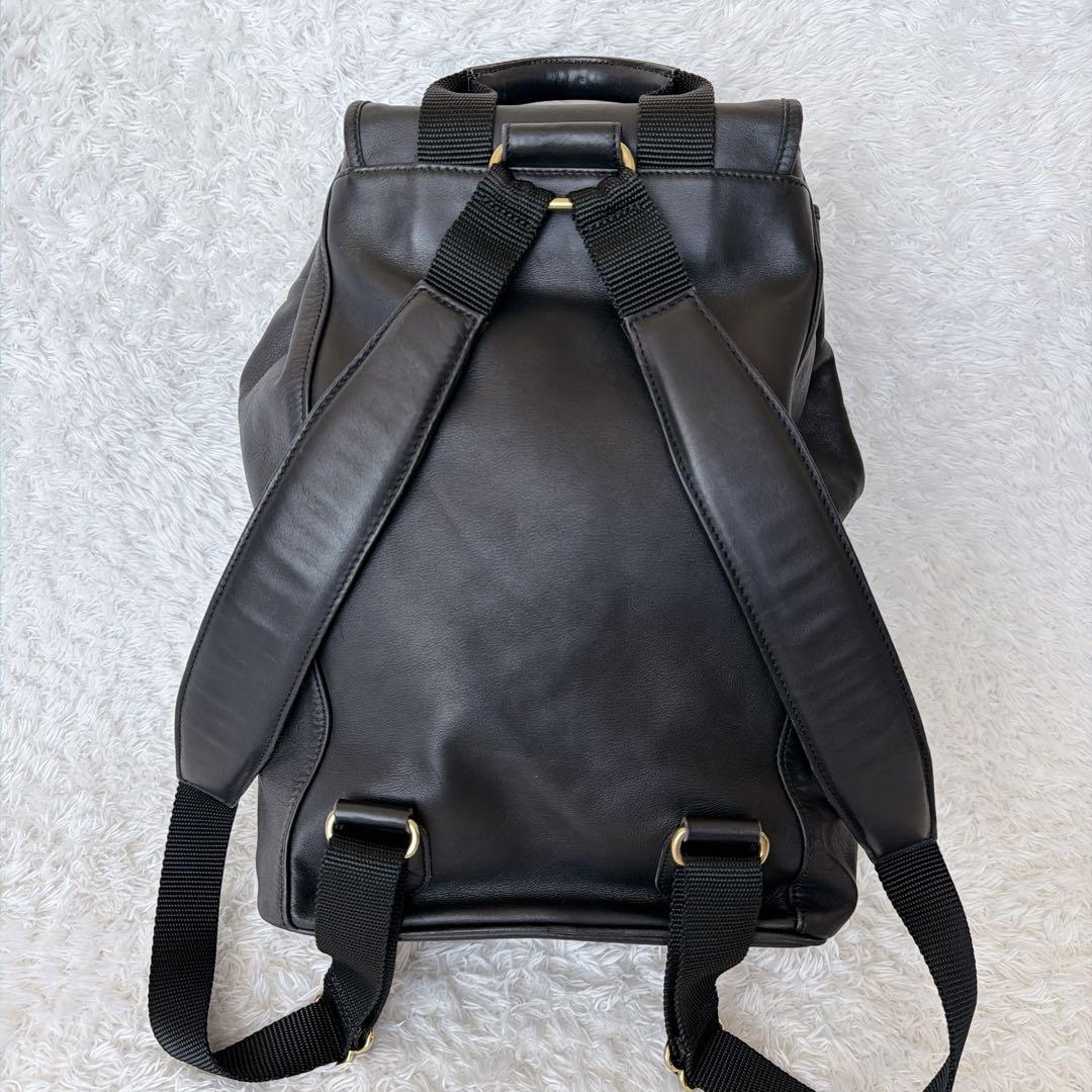 美品】OLD COACH オールド コーチ 巾着 レザー リュック 0529 - メルカリ