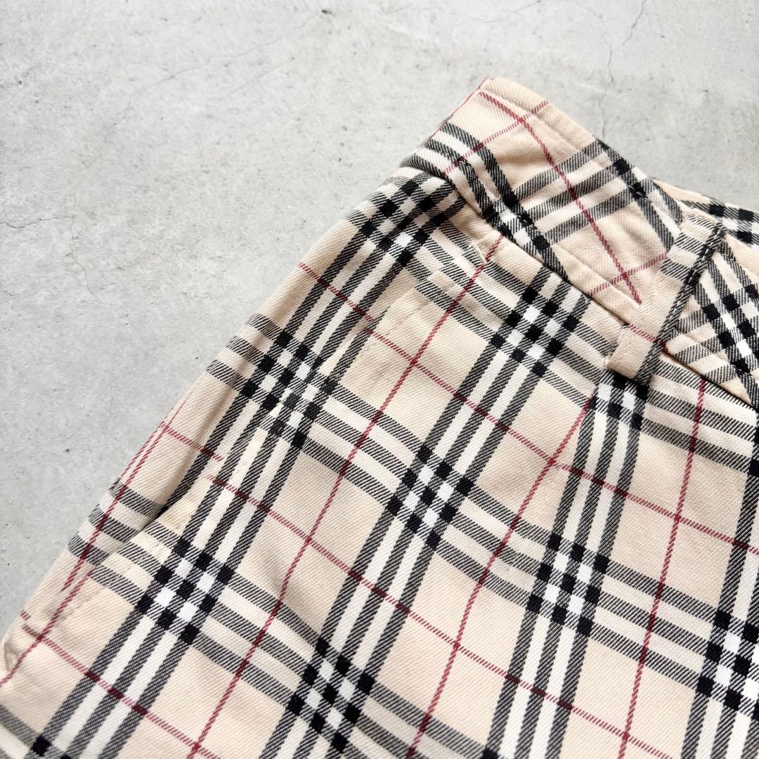 美品】BURBERRY GOLF バーバリー ノバチェック柄 クロップドパンツ