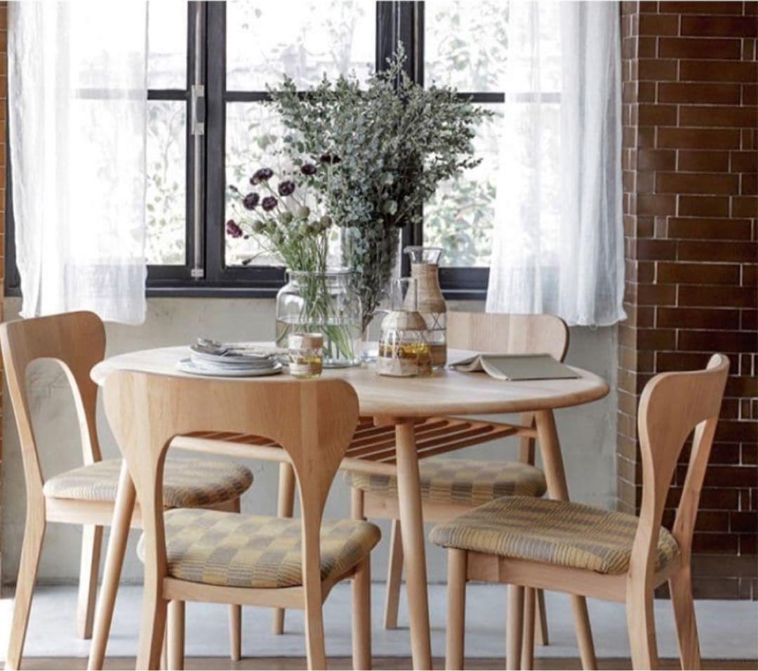 MOMO NATURAL 四人掛ダイニングテーブルMOCHA1100 新 モデル