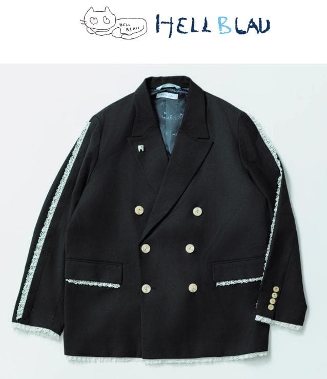 ano ／ あのちゃん HELL BLAU テーラードジャケット（BLACK） ano ／ あのちゃん HELL BLAU テーラードジャケット（BLACK） - メルカリ