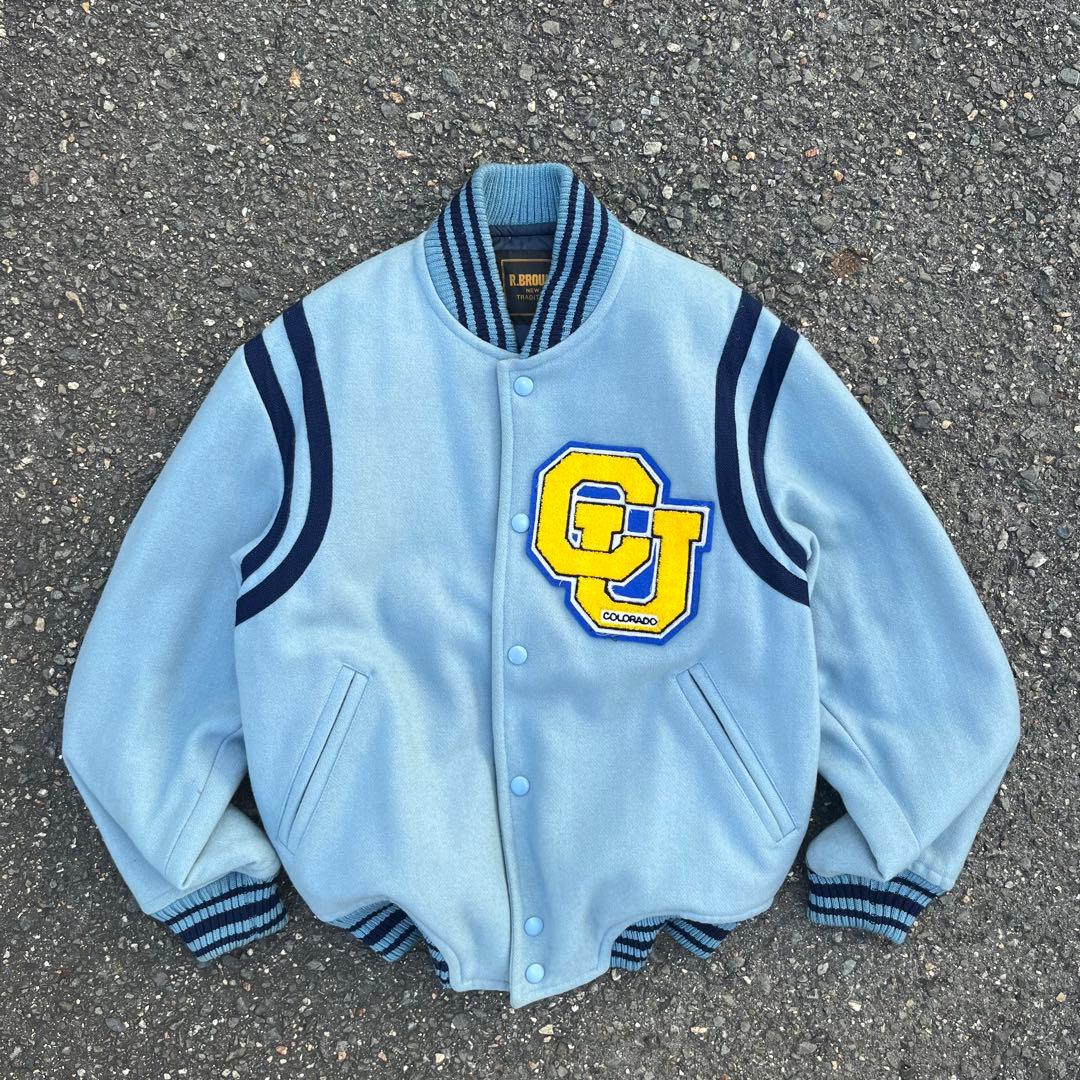 vintage ウール　スタジャン　80s 90s 短丈　シティーボーイ　y2k vintage ウール スタジャン 80s 90s 短丈 シティーボーイ y2k