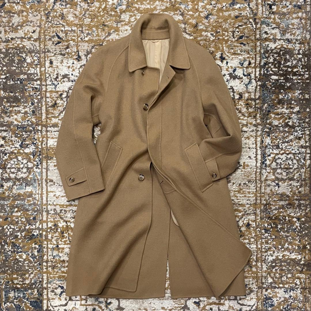 80-90s BESPOKE　AGNONA Pure Cashmere Coat Pure Cashmere Coat Black Single-Breasted | Agnona