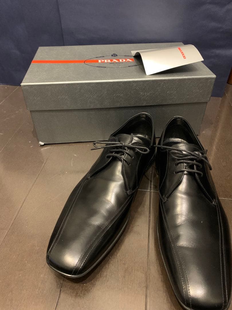 PRADA メンズ レザーシューズ 黒 7 新品 箱付 プラダ PRADA（プラダ） ローファー 2DE127 055 F0002 メンズ チョコレート