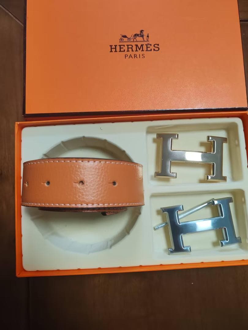 HERMES ベルト、バックルセット HERMES エルメス ベルト リバーシブル