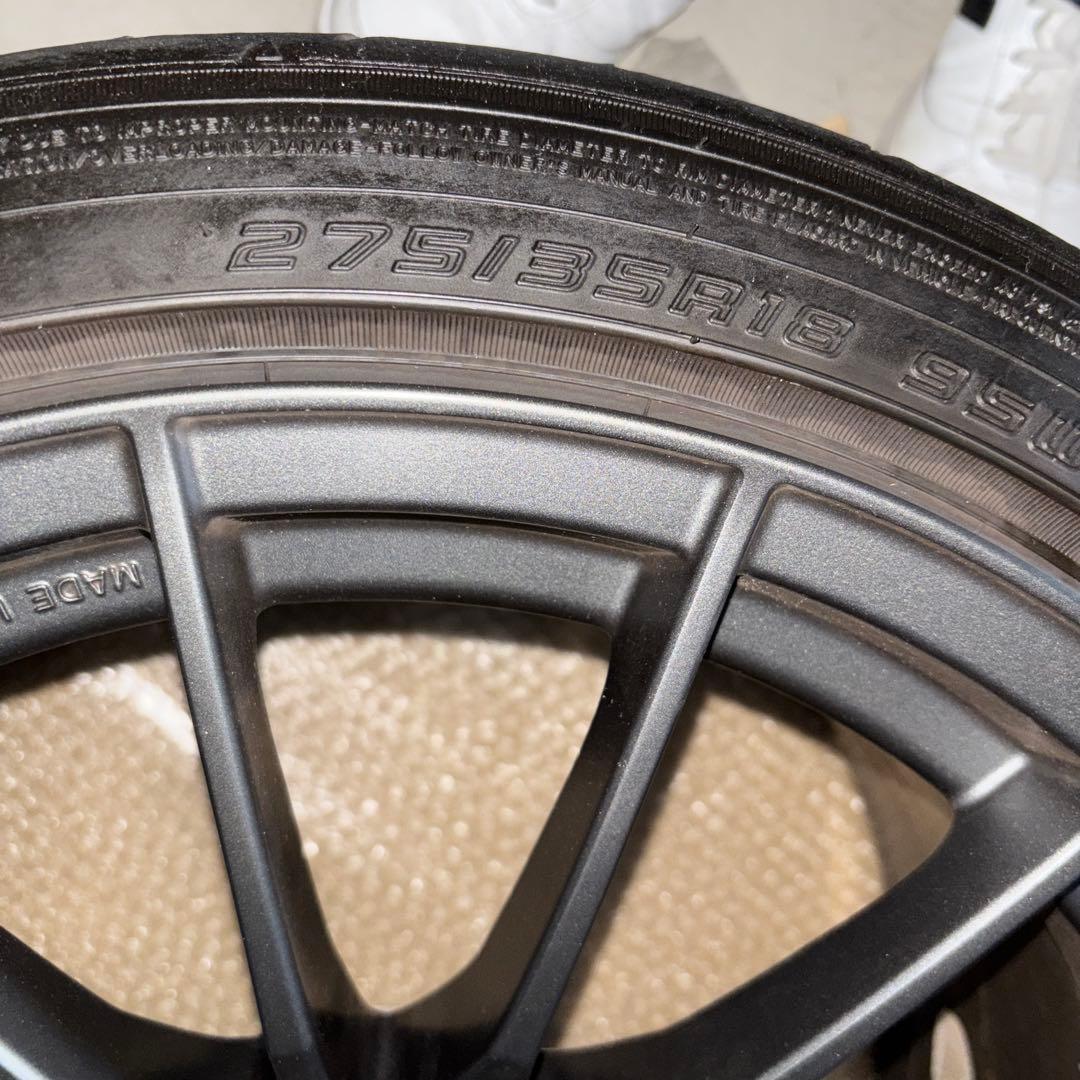 ENKEI rs05rr 10.5J +15 18インチ 5穴 pcd114.3