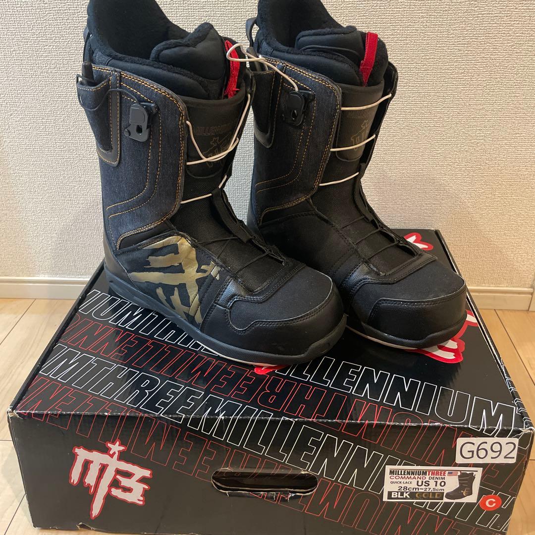 mtb Three Millennium スノーボードブーツUS 10 ブラック M3(MILLENIUM THREE) スノーボード ブーツ メンズ レディース M3