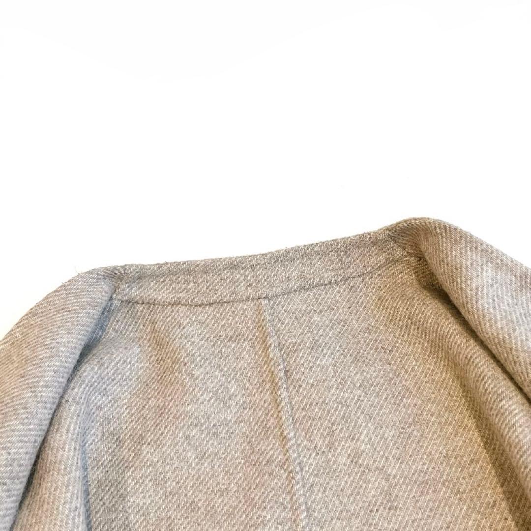 専用です 23区 ウールリバーツイルノーカラーコート ロングコート 36