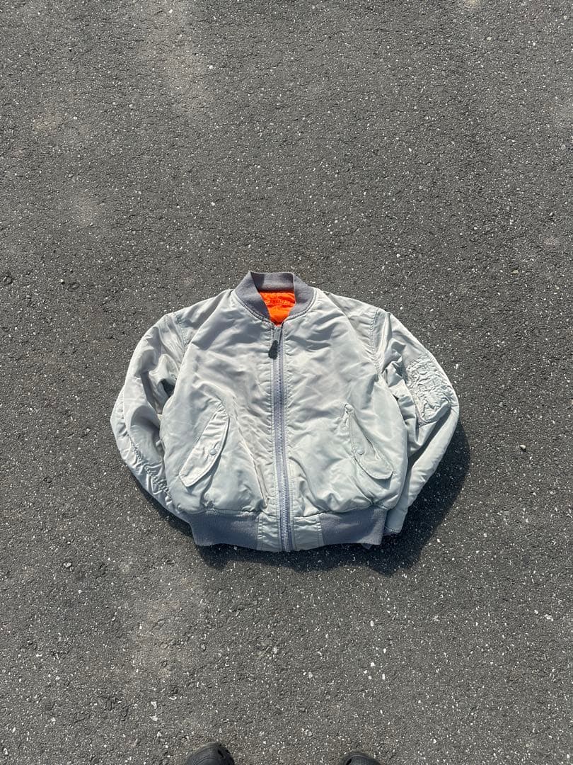 90s ALPHA USA製 MA-1 フライトジャケット サイズL 90s USA製 ALPHAアルファ MA-1 フライトジャケット 黒 L - Sixpacjoe