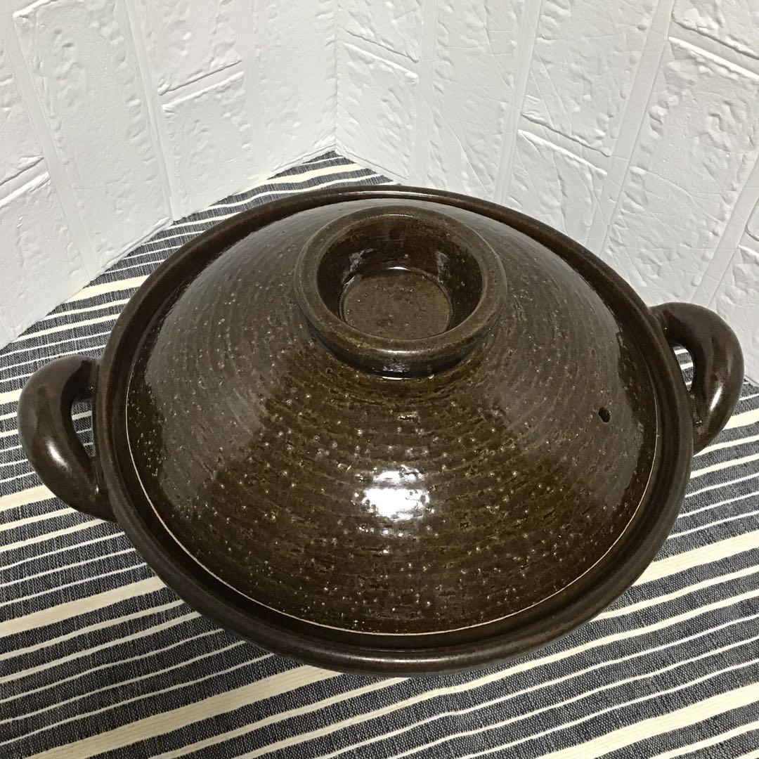 長谷園　伊賀物　伊賀焼　陶器製 丸型 土鍋 茶色 長谷園｜伊賀土鍋 アメ釉 – LABORATORIO