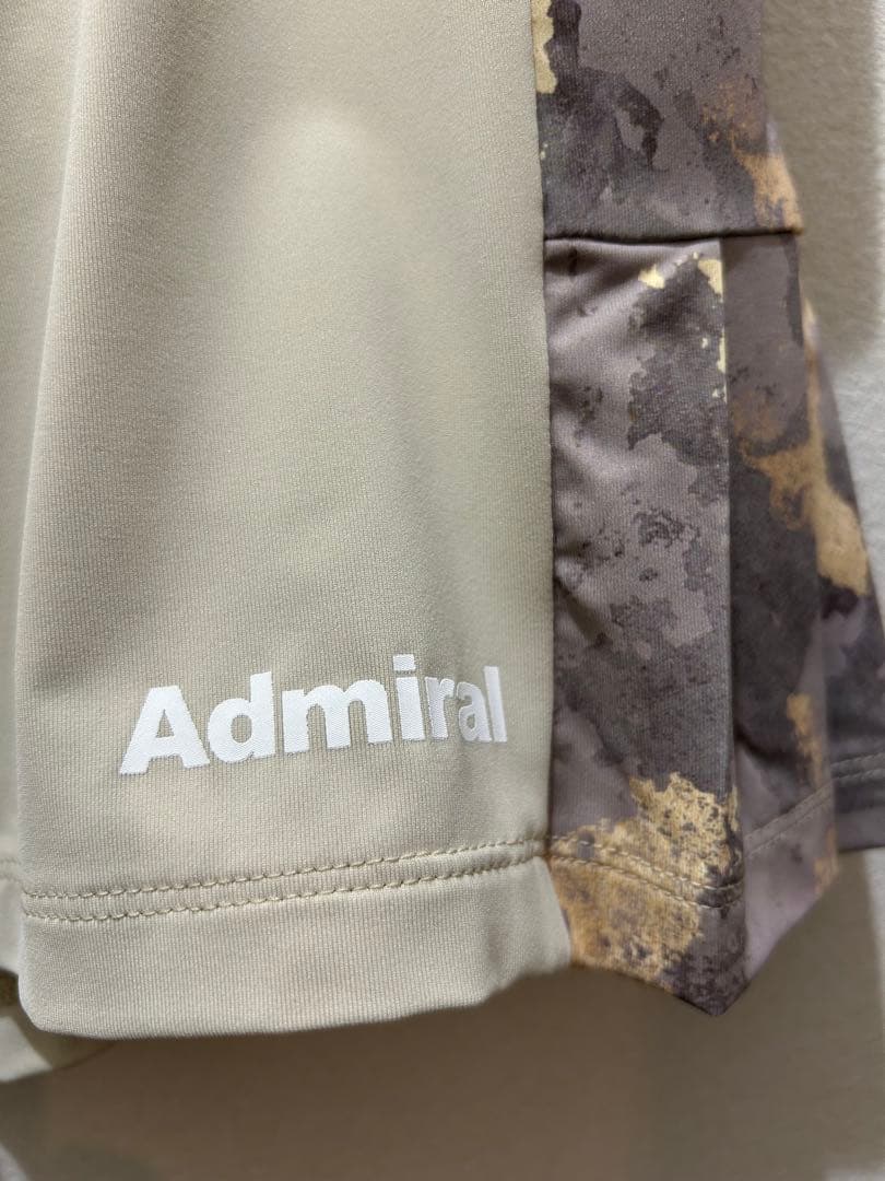 Admiral サイドプリーツハーフパンツ ベージュ・グレー レディースLサイズ