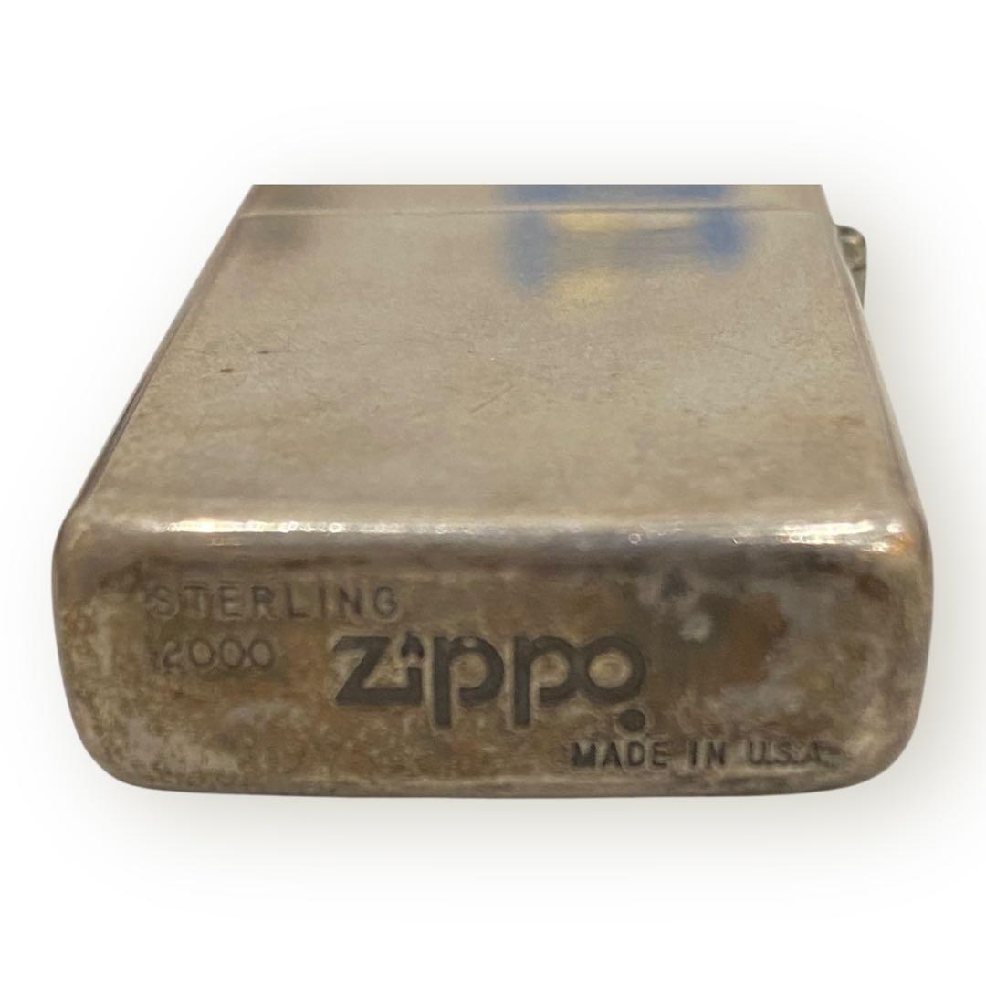 zippo ジッポ ライター スターリング シルバー 2000年 ダイヤ付き