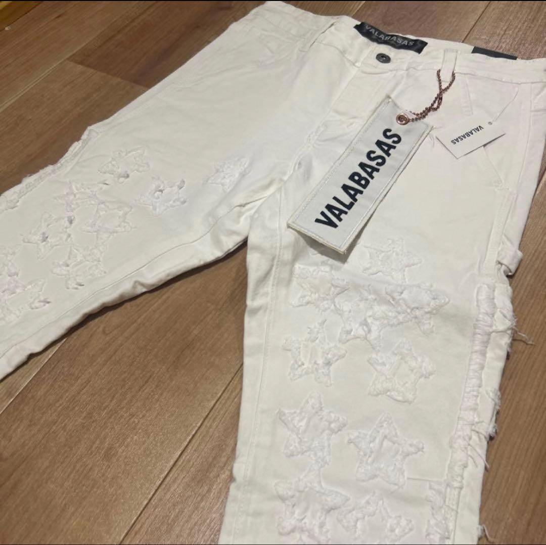 【mdjp'mtw様用】バラバサス ホワイトスターフレアデニム 29 新品未使用】バラバサス ホワイトスターフレアデニム 29 VALABASAS