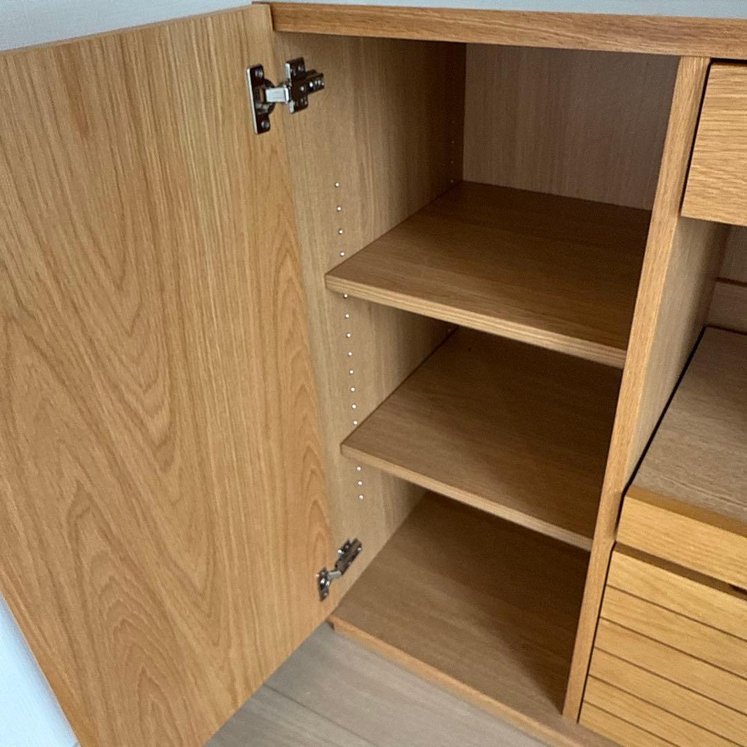 unico SOLK キッチンカウンター 食品棚 キャビネット