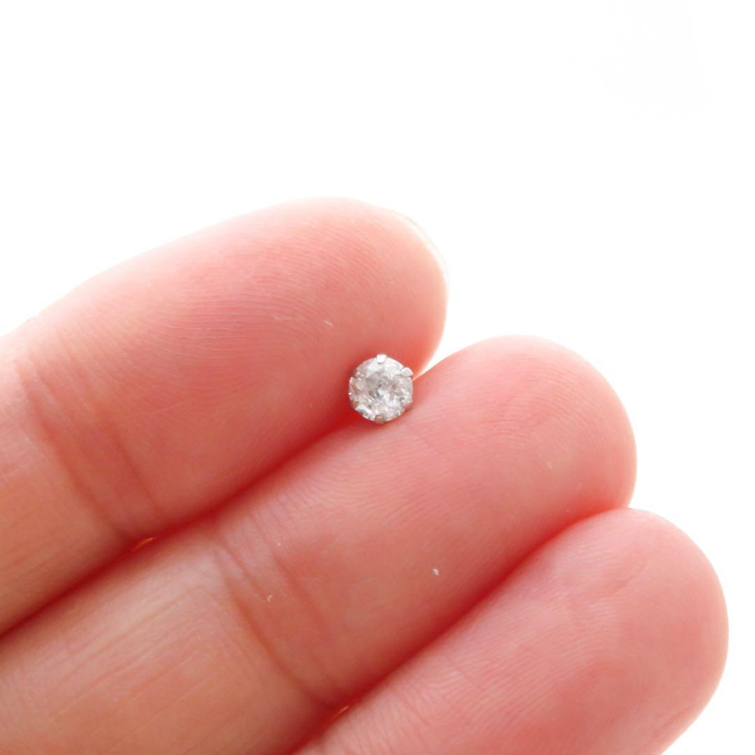 あ*ん様 【本物保証！】Pt900 天然ダイヤモンド 0.22ct ピアス　プラ