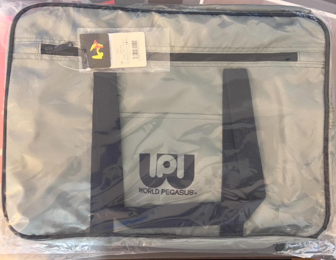 旧ワッペ ワールドペガサス ワッぺ グレー スクバ スクールバッグ