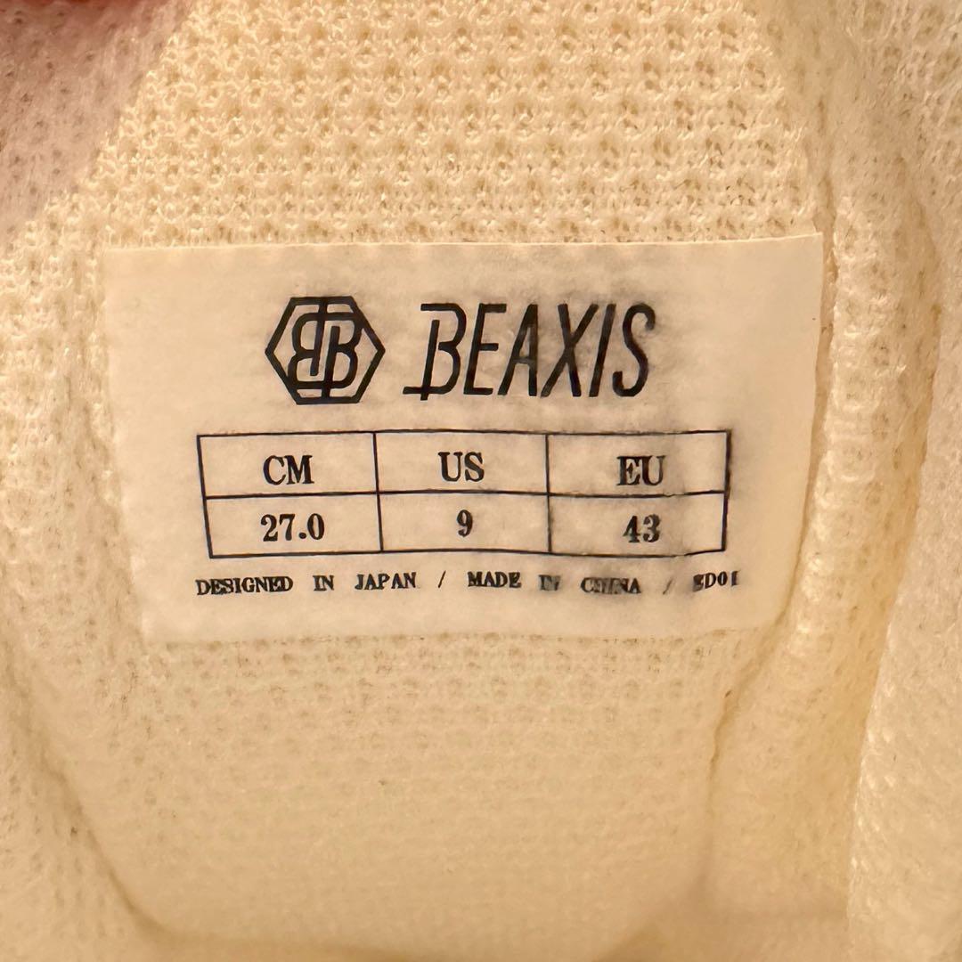 BEAXIS ホワイト スニーカー ダイヤル式 BEAXIS ボアシステム スポーツ