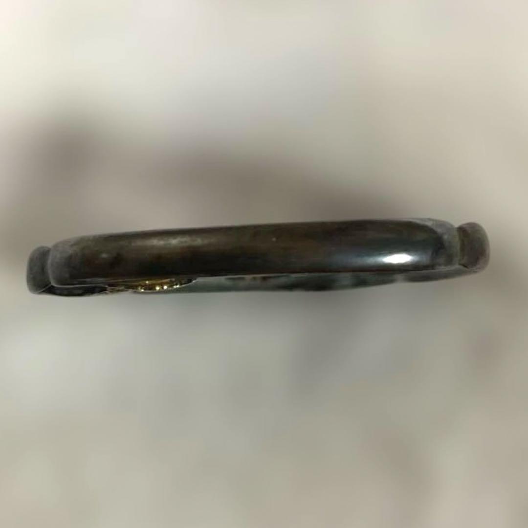 B-24 鍔 金銀象嵌 武具 刀装具 銅製 アンティーク 美術品 工芸品 装飾品