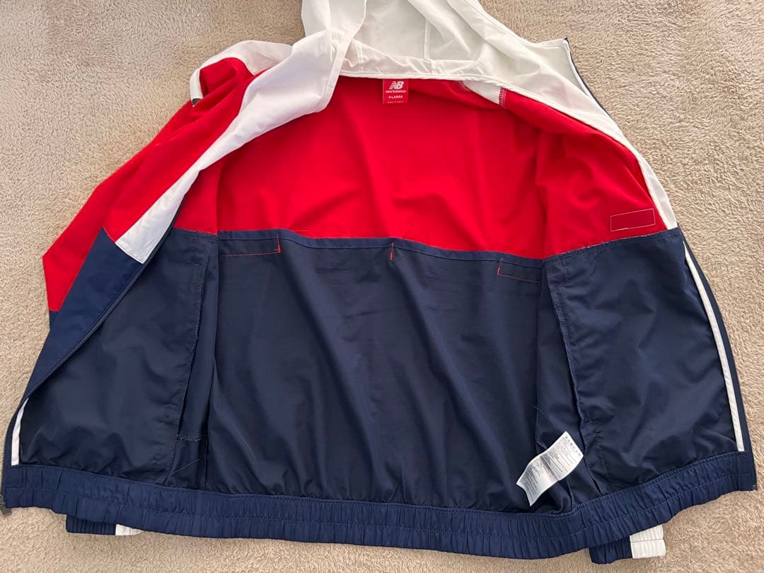 美品⭐︎ new balance セットアップ 赤/白/紺 ナイロンジャケット