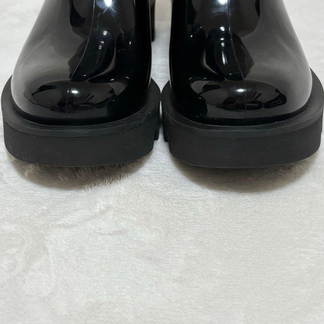 ◇MONCLER◇GINETTE ラバーブーツ 38 黒 レインブーツ