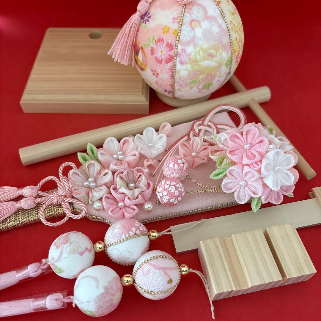 専用 羽子板 つるし飾り 木目込み 手鞠 名前入り 刺繍 命名 お雛様 七五