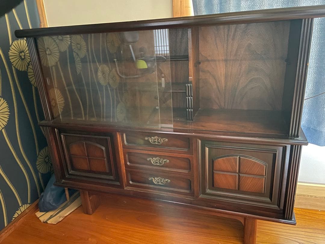 訳ありカップボード サイドボード 昭和レトロ アンティーク - メルカリ