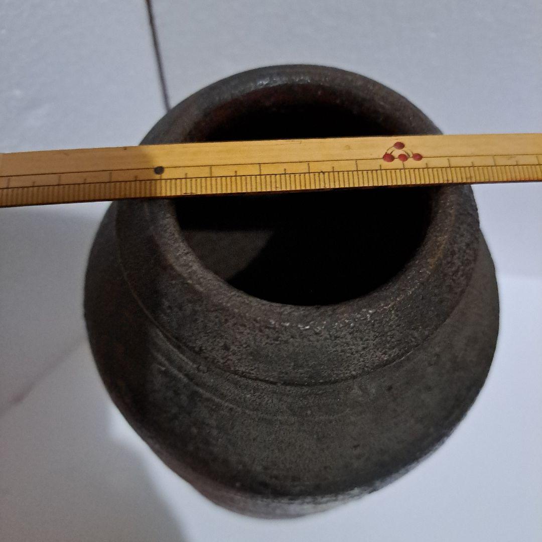 初代 木津宗詮作 古南蛮壺 拝領品 共箱 珍品壺