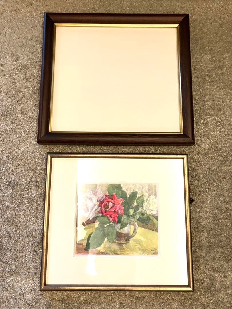 鎮西忠行「ばら」 水彩画 1992年制作