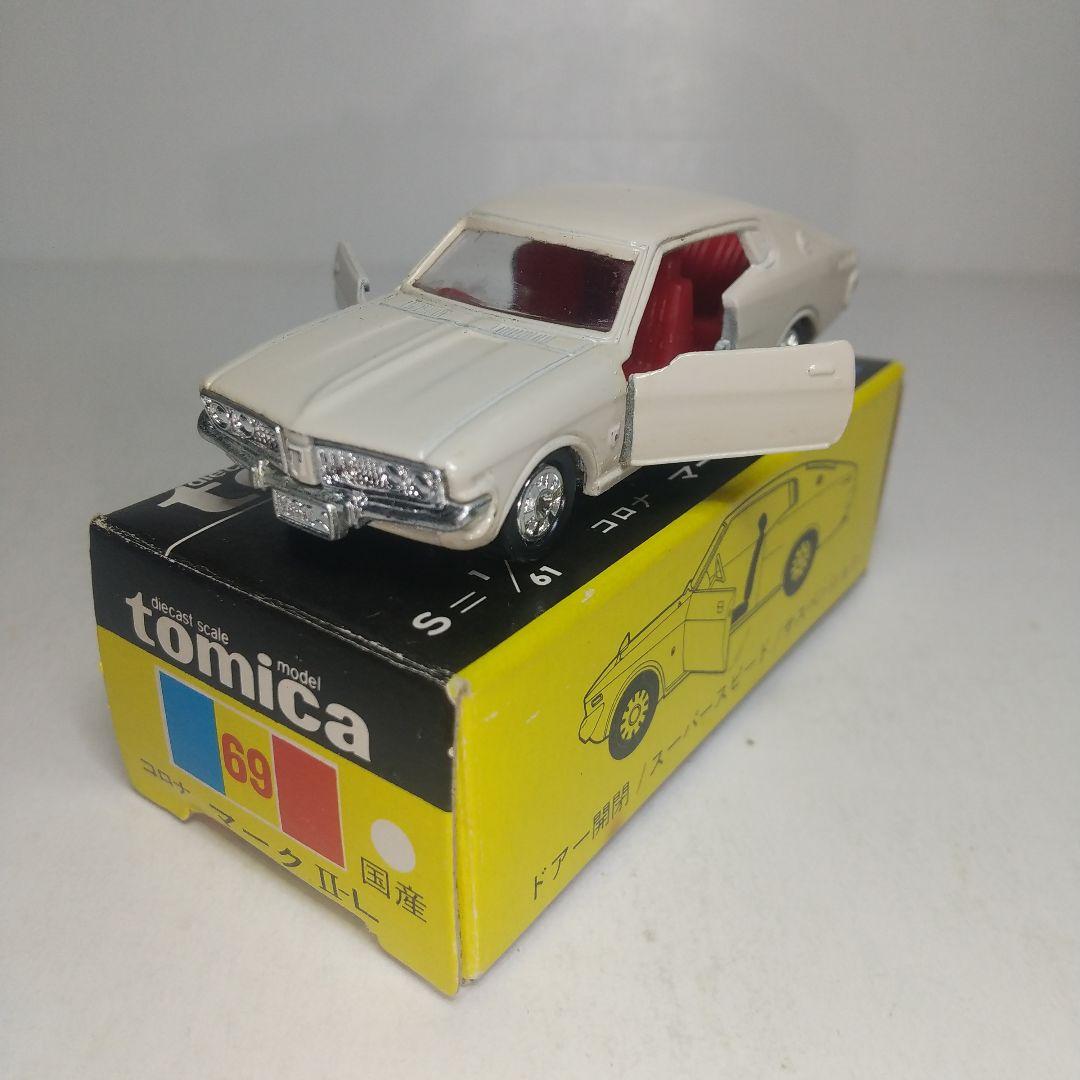 3140)トミカ 黒箱 日本製 トヨタ コロナ マーク Ⅱ-L 1Eホイール