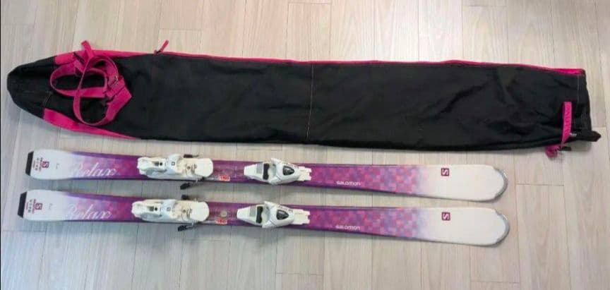 ふーちゃん様専用】SALOMONスキー板、ビィンディグ、ブーツ、ストック