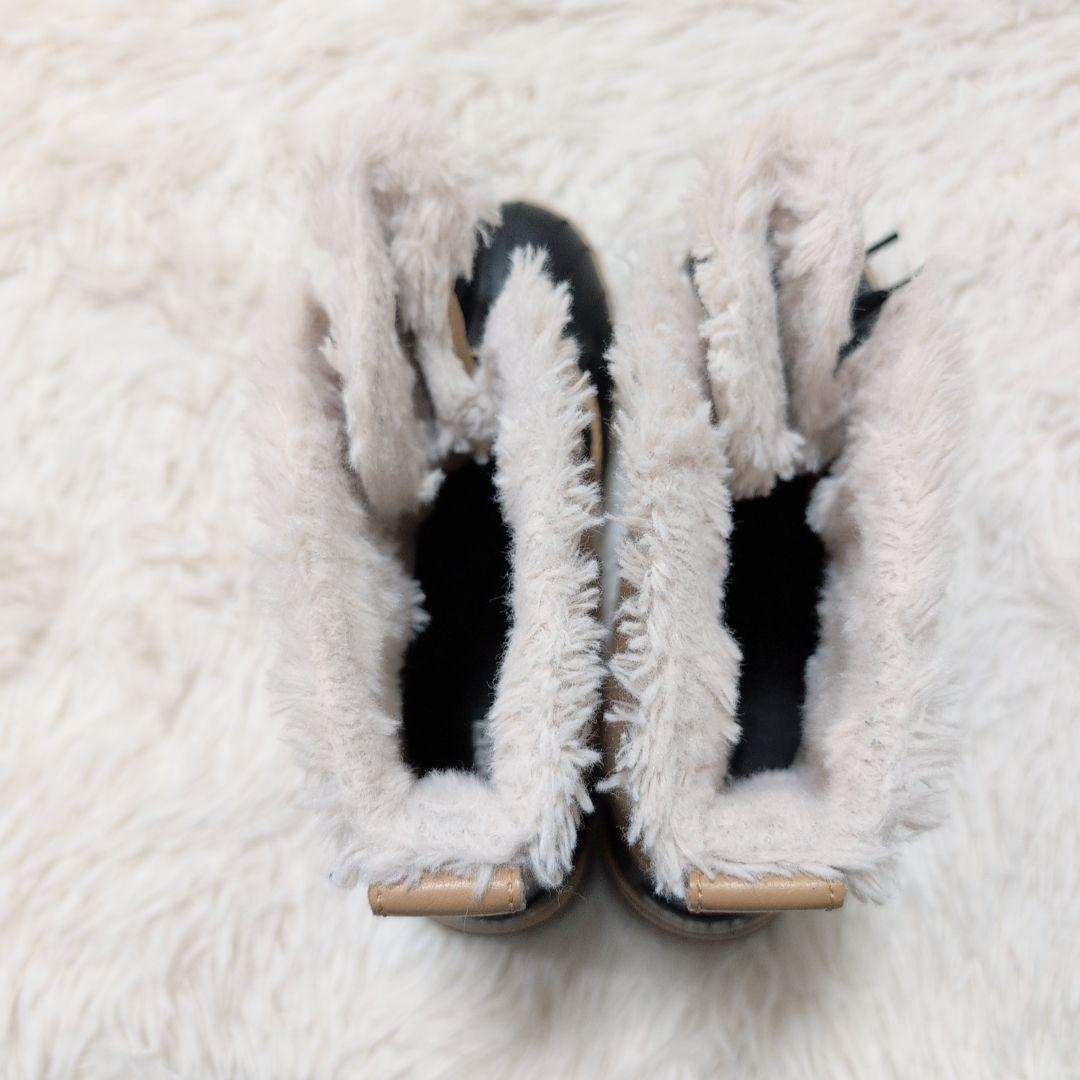 【美品】ソレル ティボリ 防水 スノーブーツ ベージュ/ブラック 25.0cm