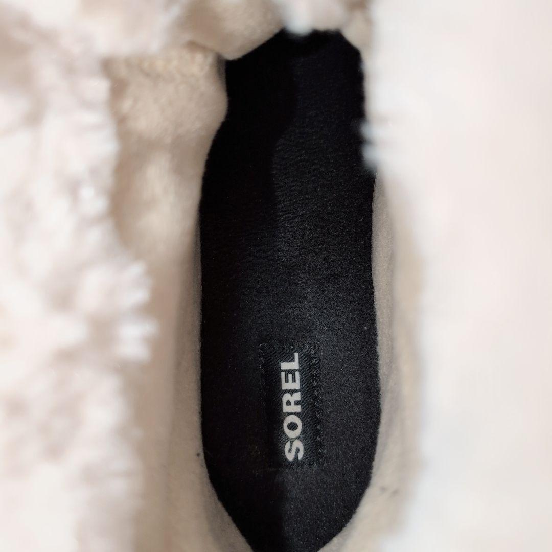 【美品】ソレル ティボリ 防水 スノーブーツ ベージュ/ブラック 25.0cm