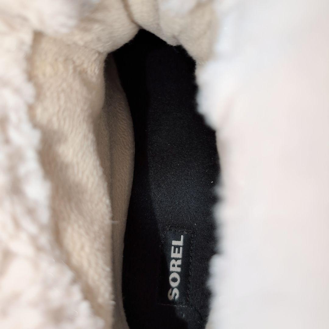 【美品】ソレル ティボリ 防水 スノーブーツ ベージュ/ブラック 25.0cm