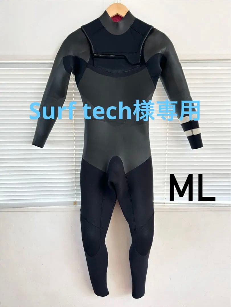 ウェットスーツ　ノンジップフルスーツ　セミドライ　ML サーフィン 裏起毛 LIMITED】3mm ZIP起毛フルスーツ 既成メンズサイズ サーフィン/防寒