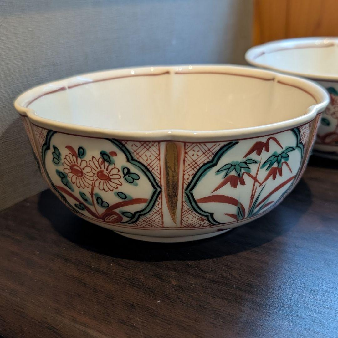 有田焼 楓窯 赤絵 金彩 鉢 2個セット 刺身 煮物 割烹 料亭 - メルカリ