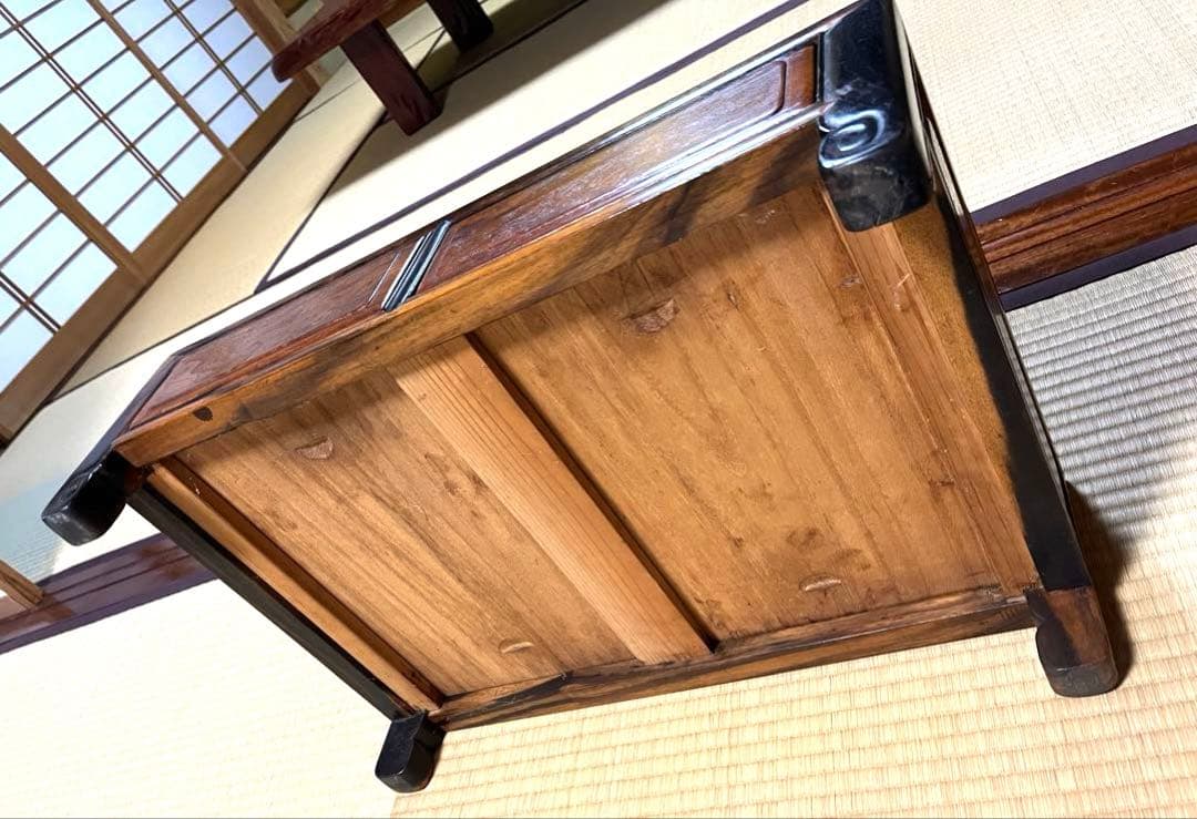 机 引き出し 飾り台 使い方色々 骨董品 アンティーク
