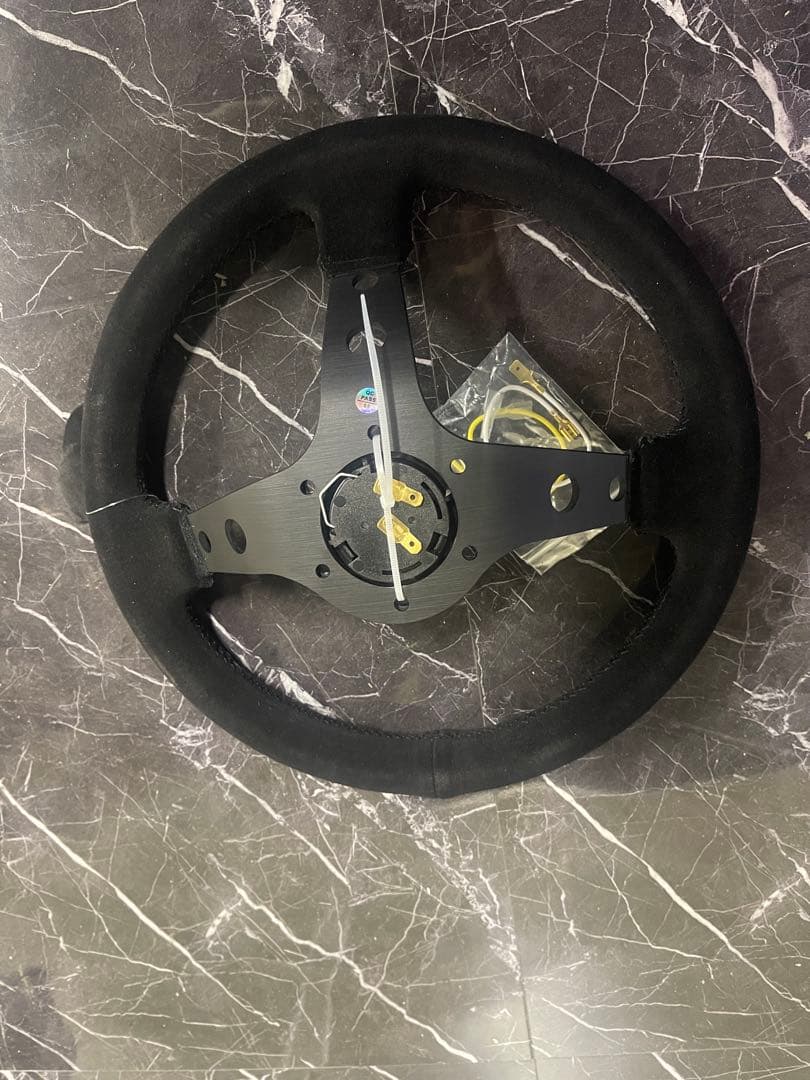 THIRASH RACING ステアリング 黒バックスキン