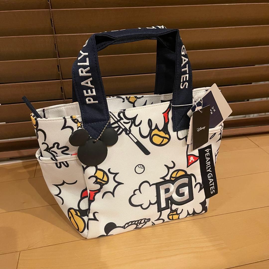 【限定】PEARLY GATES x DISNEY パーリーゲイツ カートバック PEARLY GATES (パーリーゲイツ) ゴルフバッグ ホワイト Disney カート