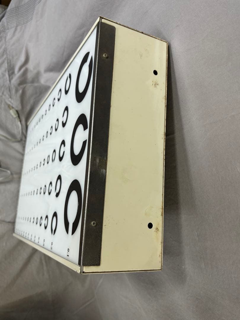 鈴木真人　視力検査器(蛍光灯付) 昭和レトロ インテリア 間接照明