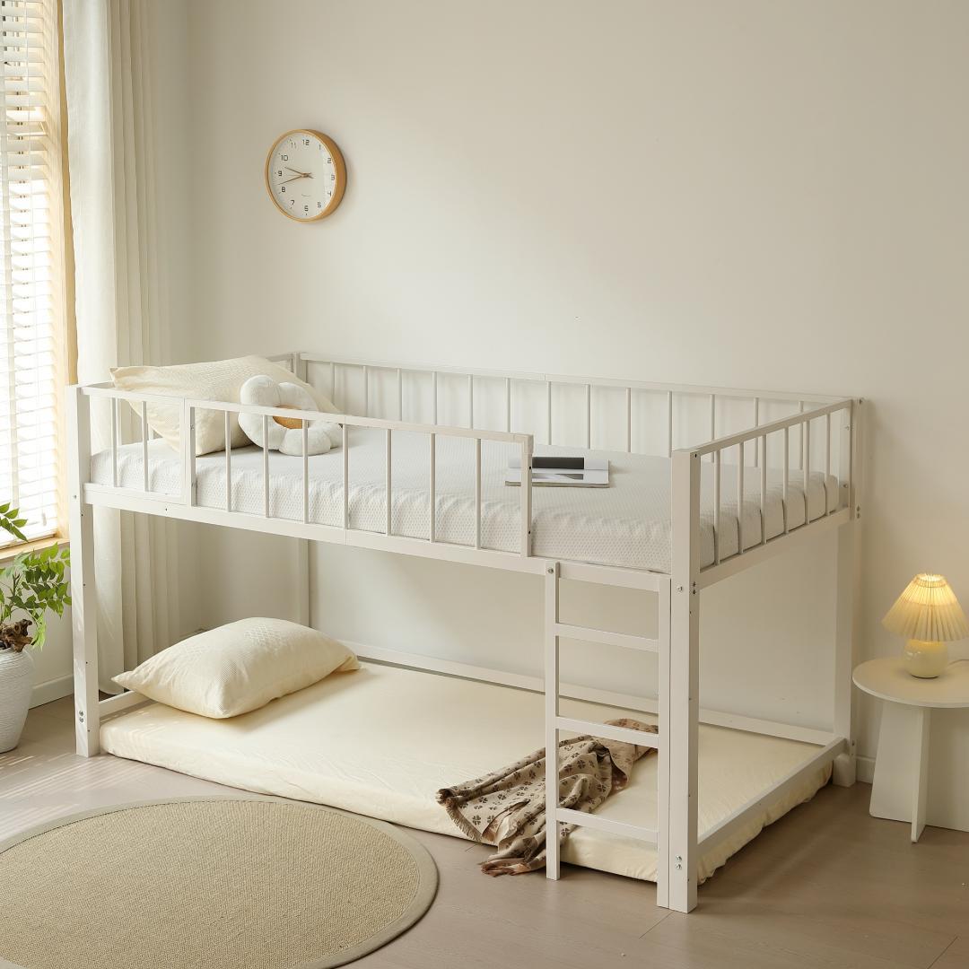 限定価格！ロフトベッド（S） 高さ110cm下収納 省スペース WHITE