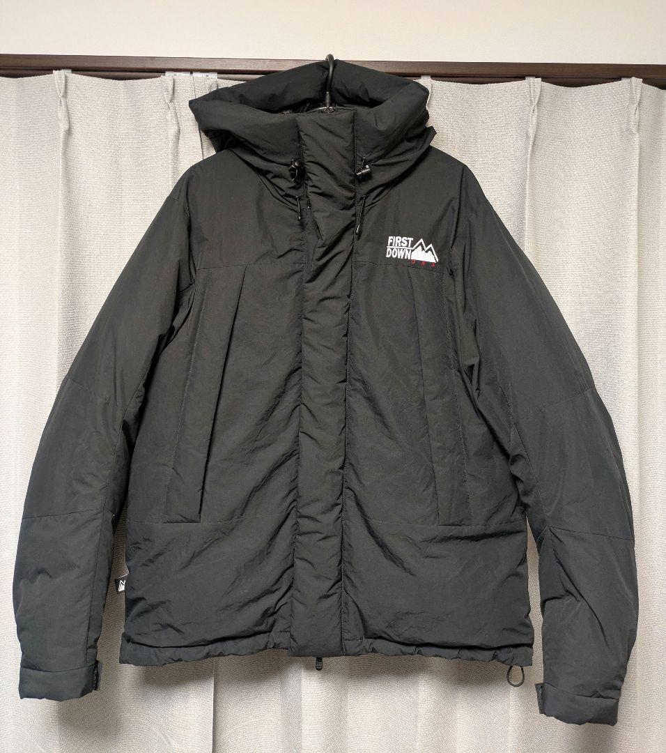 FIRST DOWN ブラックダウンジャケット Lサイズ ファーストダウン