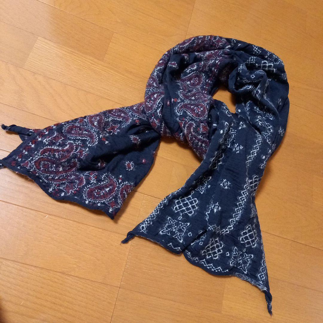 Kapital キャピタル ウールストール KAPITAL(キャピタル) 縮絨ウールストール オレンジ｜【公式】カインド