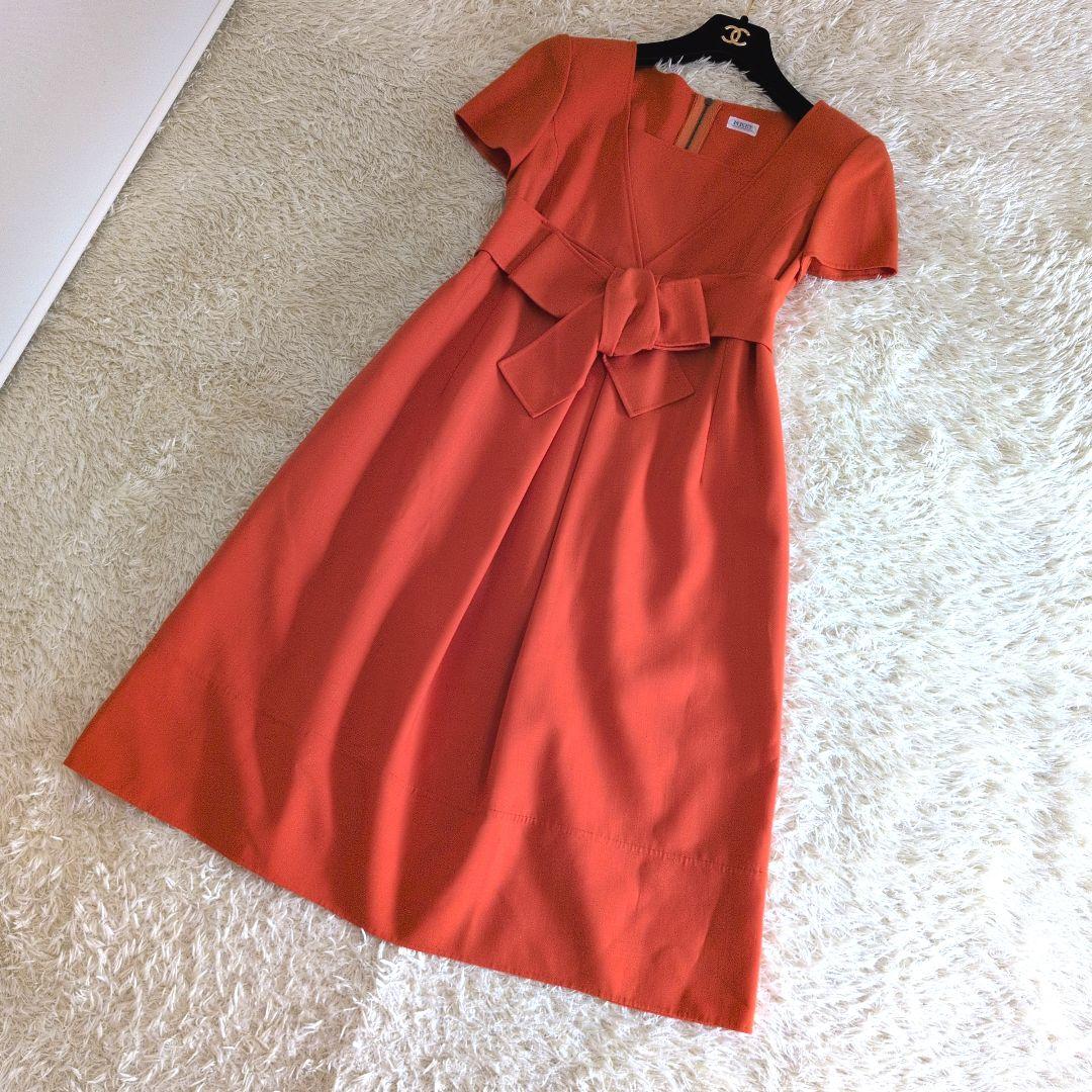 日本製☆希少サイズ42 FOXEYBOUTIQUE ワンピース リボン - メルカリ