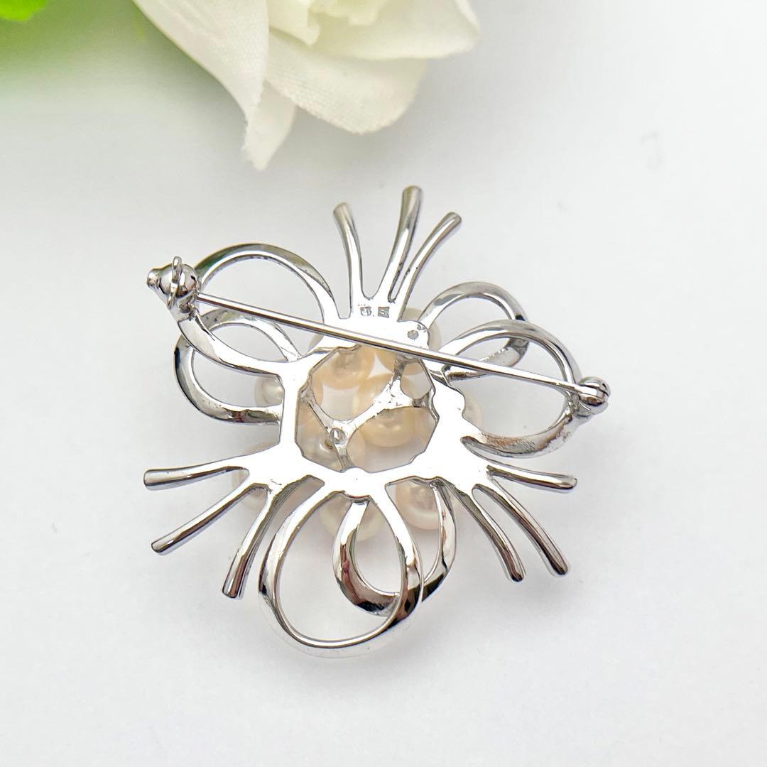 ☆美品☆ミキモト パール ブローチ シルバー 皇室御用達ブランド