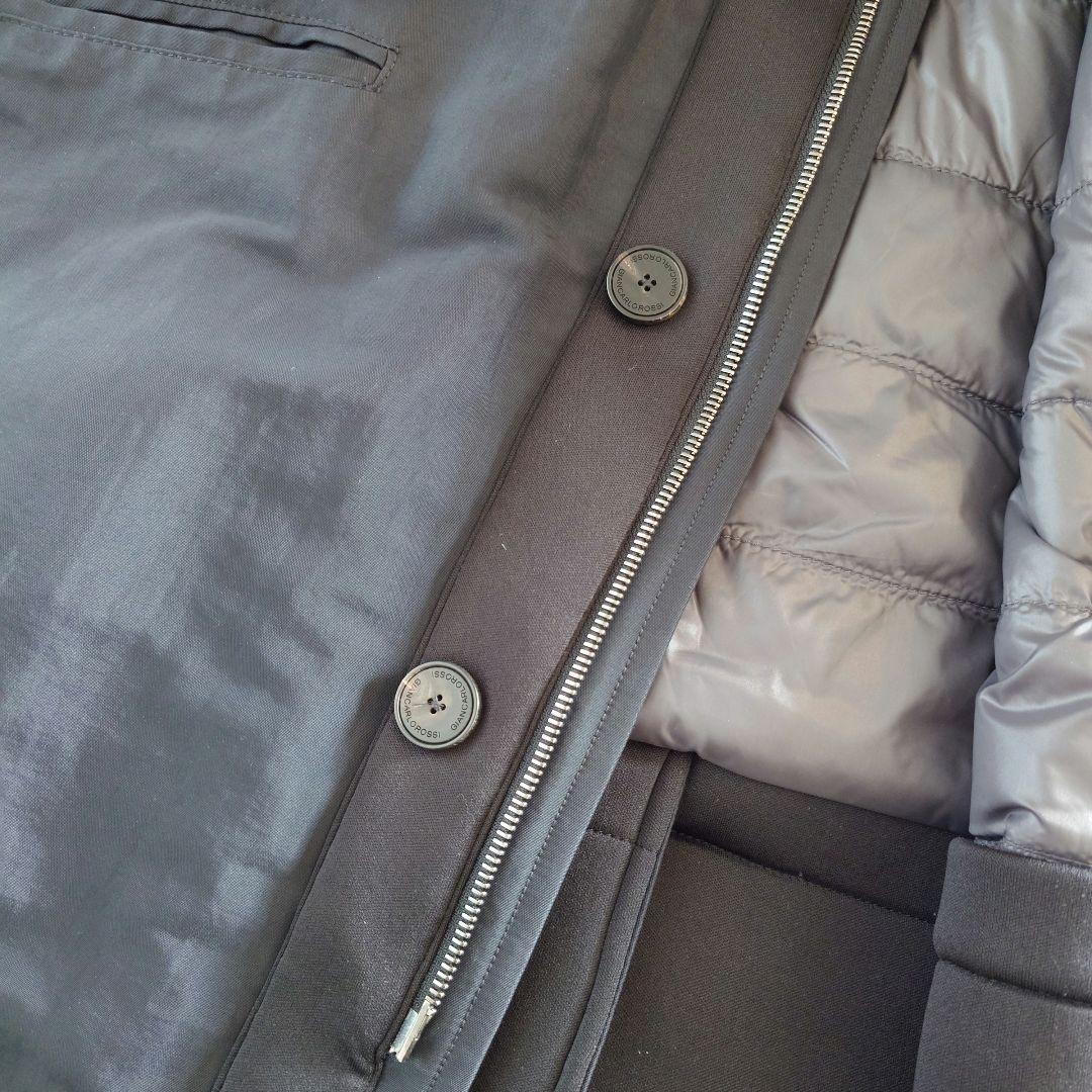 ジャンカルロロッシ イタリア製 中綿 ボンディングモッズコート フード