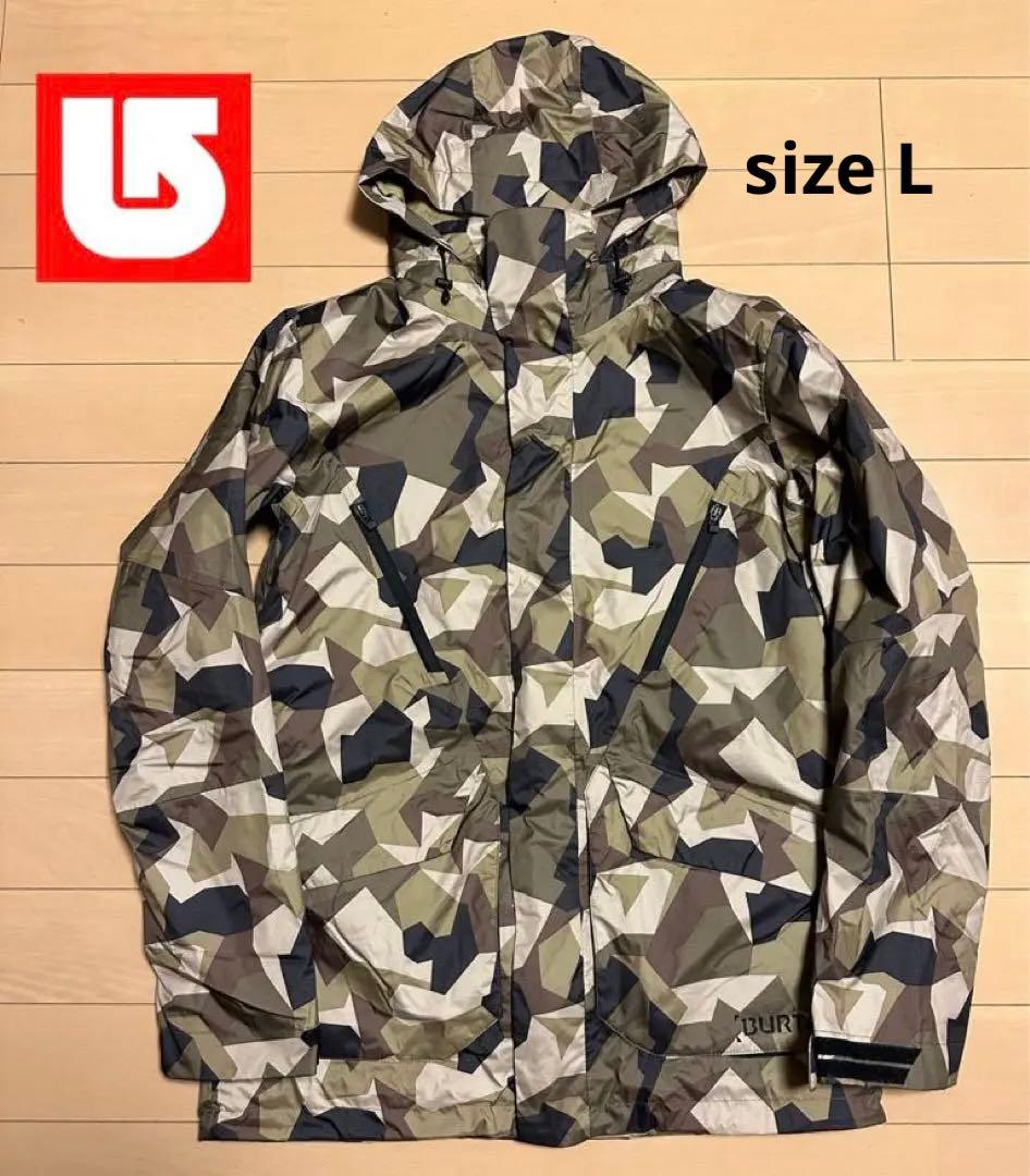 BURTON スノーボードウエアメンズ上下セット迷彩柄 Lサイズ