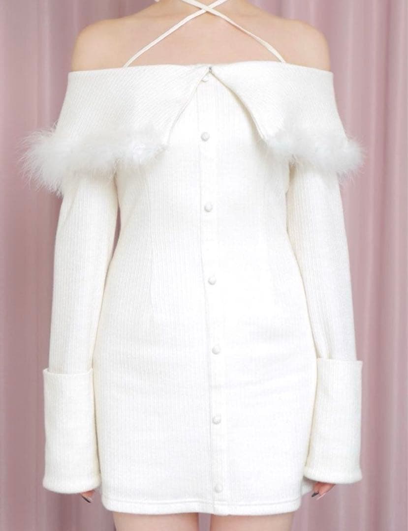 エムミーエメ 2way feather collar mini onepiece - メルカリ